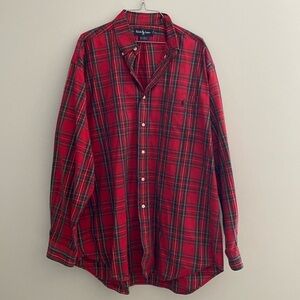 Ralph Lauren red plaid big & tall button down